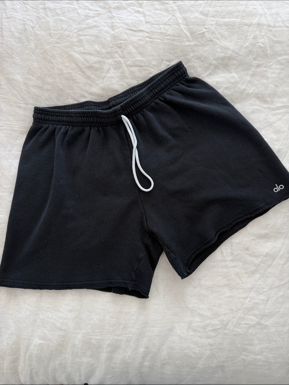 ALO Yoga Women’s Black Athletic Drawstring Shorts